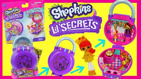 Shopkins Lil Secrets New Pocket Locket Toy With Secret Lock And Code Youtube