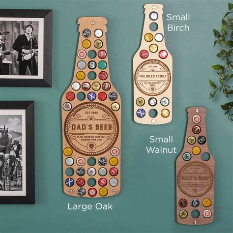 Personalised Beer Bottle Wall Art For The Home Thats Nice That