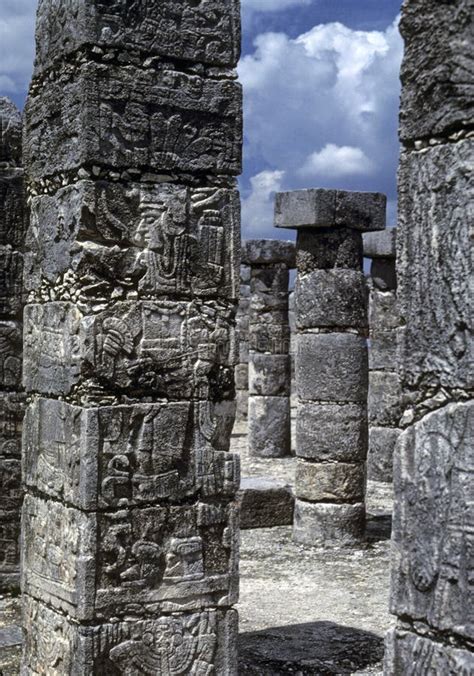 Mayan hieroglyphs stock image. Image of aztec, stone, column - 1844707