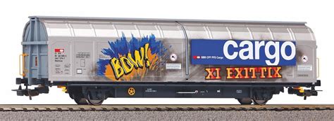 PIKO 58985 Großraumschiebewandwagen mit Graffiti Hbbillnss Ep VI SBB