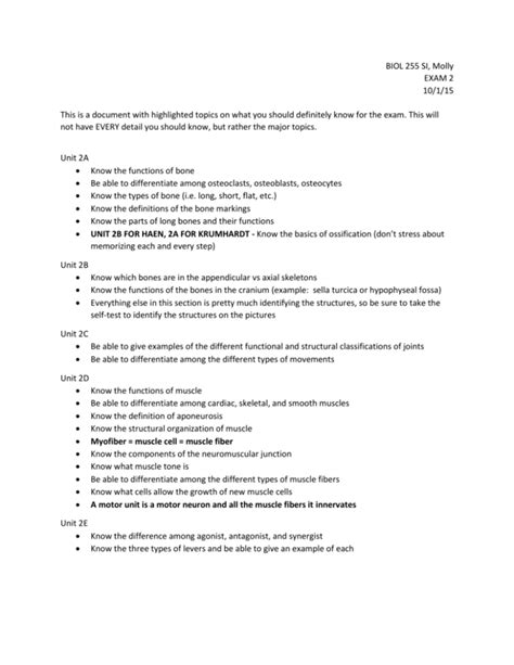 Exam 2 Study Guide