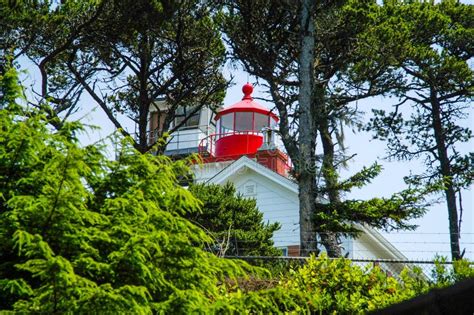 Yaquina Bay Lighthouse stock photo. Image of shipping - 110106878