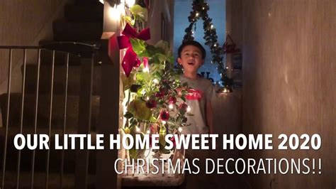 Our 2020 Christmas Decoration In Our Little Home Sweet Home In Uk Youtube