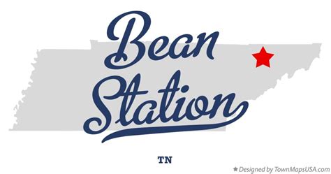 Map of Bean Station, TN, Tennessee