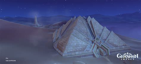 Sumeru Desert Pyramid Photos Night Genshin Impact Hoyolab