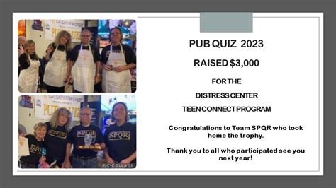 Successful Pub Quiz 2023 | Rotary Club of Calgary Fish Creek