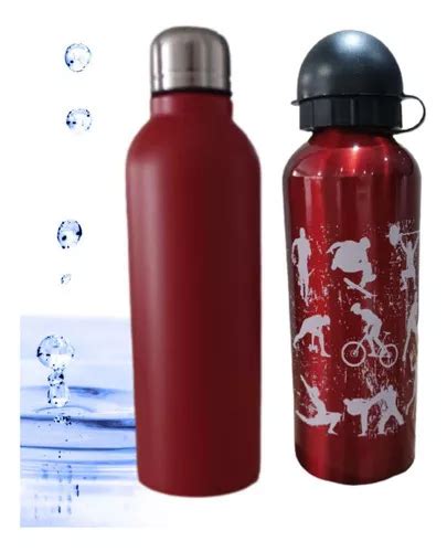 Kit De 2 Botellas De Agua Deportivas De Colores MercadoLibre