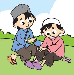 detail gambar kartun saling tolong menolong koleksi nomer
