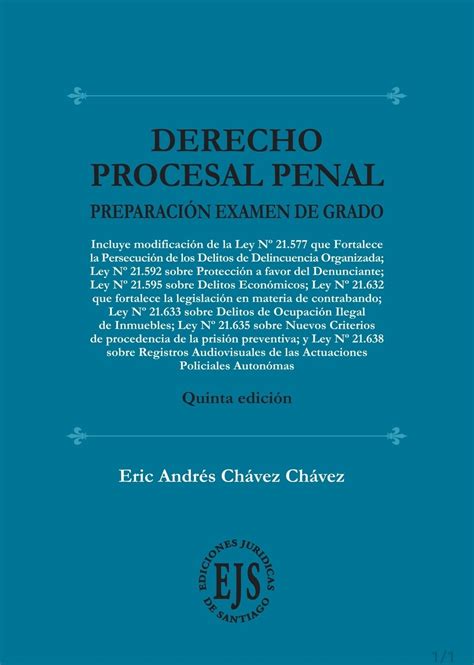 Derecho Procesal Penal Preparacion Examen De Grado Edici N Atico