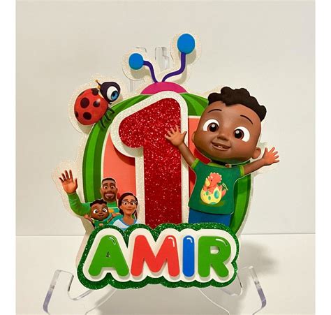 Cody Coco Melon Inspire 3d Cake Topper Coco Melon Birthday Etsy