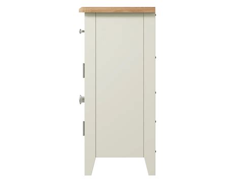 Kenmore Patterdale White And Oak 2 Door 1 Drawer Compact Sideboard