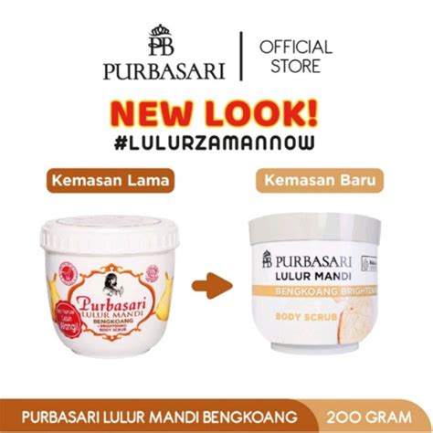 Jual Purbasari Lulur Mandi Bengkoang Brightening Body Scrub G