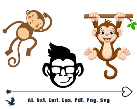 Monkey Svg Free Png Free Svg Files Silhouette And Cricut Cutting The