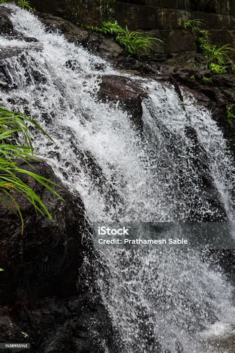 waterfalls  malshej ghat stock photo  image  asia