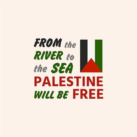 Premium Vector Vector Free Palestine Print Campaign Poster Typography