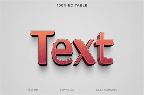 Premium Psd Psd 3d Text Effect Style Editable