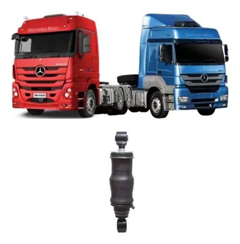 Amortecedor Cabine Actros Axor Até 2019 Traseiro Pneumático