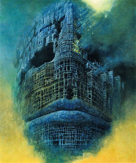 Zdzisław Beksiński X162 Konst Mörk