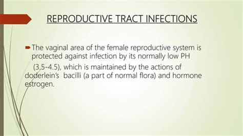 Reproductive Tract Infection Ppt