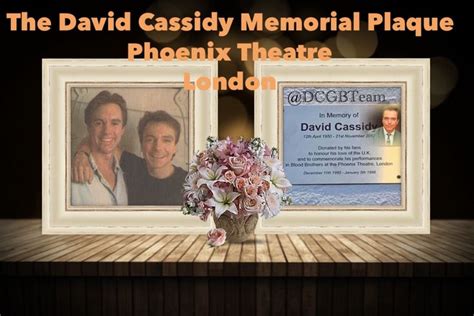 Phoenix Theatre David Cassidy Phoenix Theater Memorial Plaque