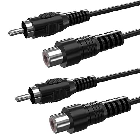 Amazon Ullnosoo Rca Extension Cable Pack Ft Audio Video Rca