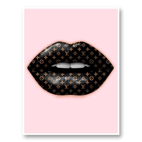 Louis Vuitton Fashion Pop Art Lips Natural Resource Department