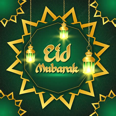 Diseño De Fondo Verde De Eid Mubarak Eid Mubarak Eid Diseño Imagen