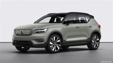 Volvo XC40 Recharge | 2020MY P8 AWD (Color: Sage Green) | Front Three-Quarter