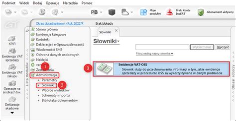 Rachmistrz i Rewizor GT Jak wprowadzić opis do ewidencji VAT OSS
