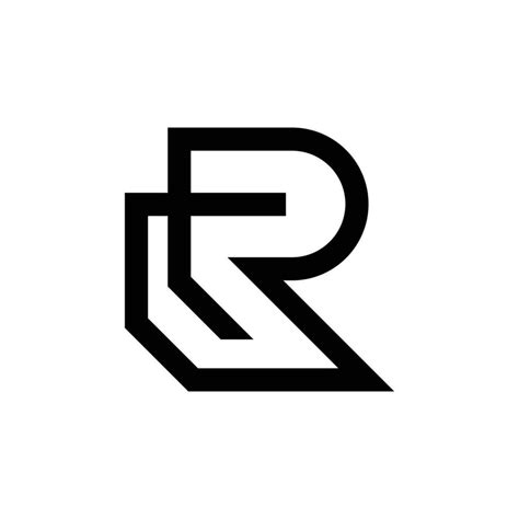 Simple Letter R Logo Design Template 23424374 Vector Art At Vecteezy