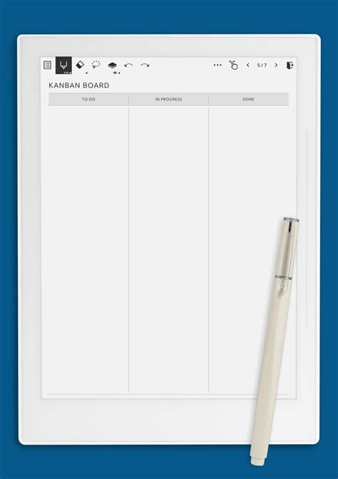 Download Printable Kanban Board Plain PDF