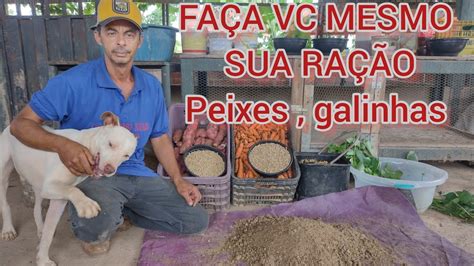 COMO FAZER RAÇÃO DE BAIXO CUSTO PARA PEIXES GALINHAS CACHORROS