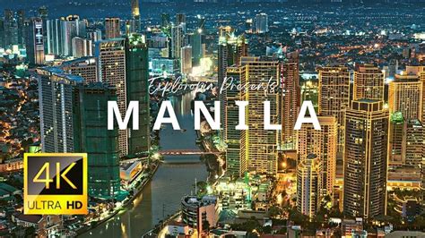 Manila Philippines In K Ultra Hd Fps By Drone Youtube