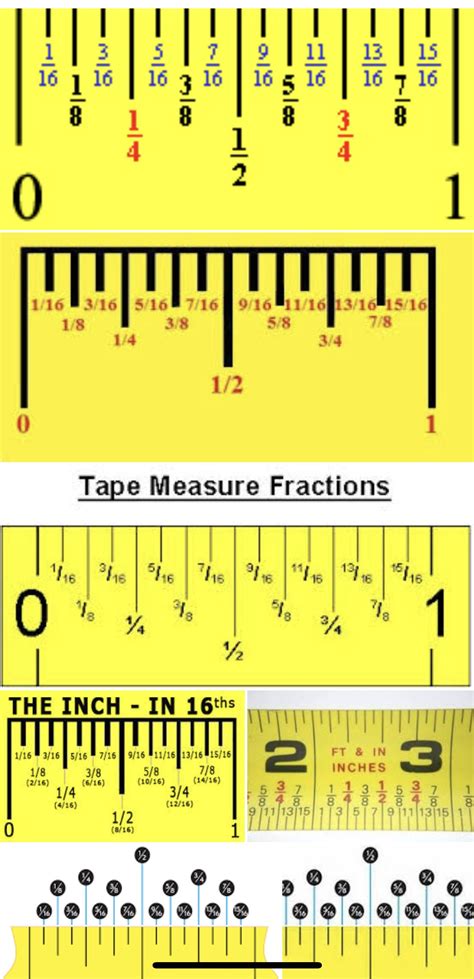 Tape Measure With All Fractions