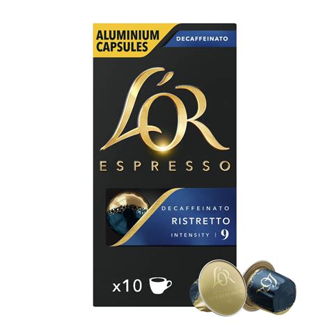 L'OR Ristretto Decaf Intensity 9 - Nespresso Compatible Coffee Capsules ...