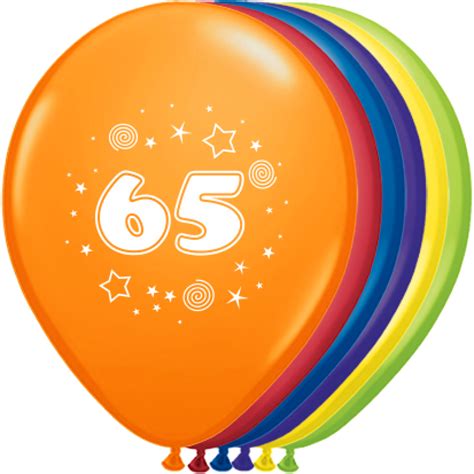 Luftballons Zahl - 65 Ø 30 cm