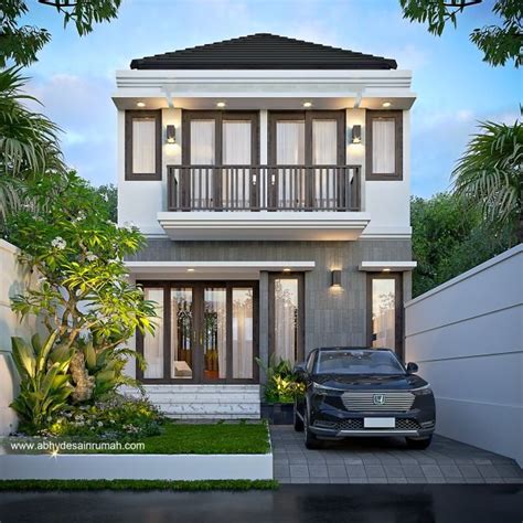 Desain Rumah Bali Modern Lantai Lebar Meter Ibu Kusuma Di Cirebon