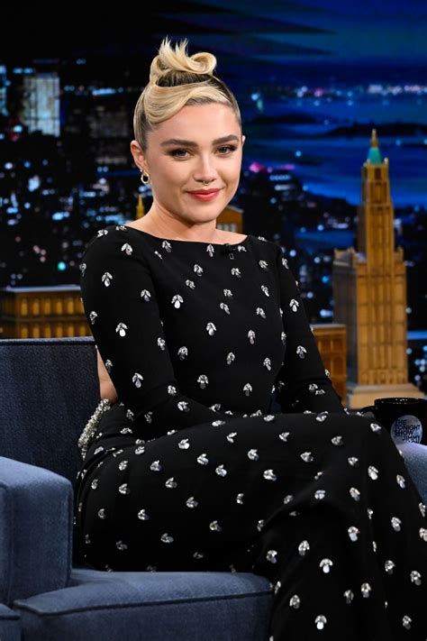 Florence Pugh At Tonight Show Starring Jimmy Fallon 03 20 2023 Hawtcelebs