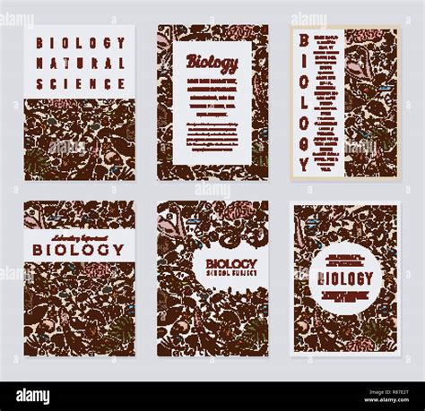 Biology Cards Science Templates And Banners Poster For Book Print Or