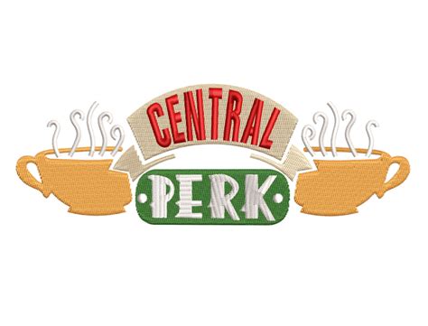 Central Perk Embroidery Design Friends Font Friends Tv Show Machine