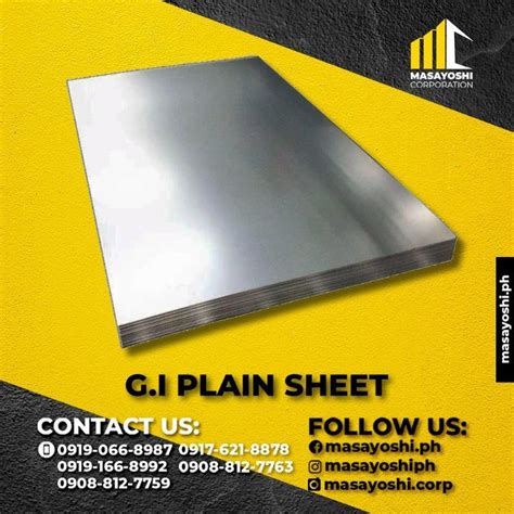 GI Plain Sheet | Plain Sheet | Metals | Sheets | Galvanized Iron Sheet ...