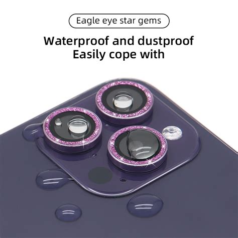 Wholesale For Iphone Camera Lens Protector 9h Glass Full Cover Sparkle