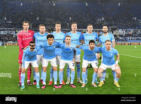 The Starting Line Up Of Ss Lazio During Serie A Match Stadio