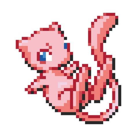 Pixel Mew By Stefaan Pixel Art Pokemon Pokemon Mew Pixel Art