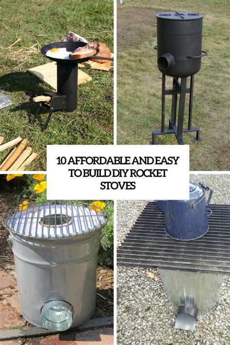 10 Affordable And Easy To Build DIY Rocket Stoves - Shelterness