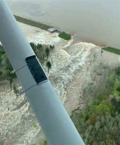 Mass Evacuations As Two Michigan Dams Burst Sending Raging Floodwater