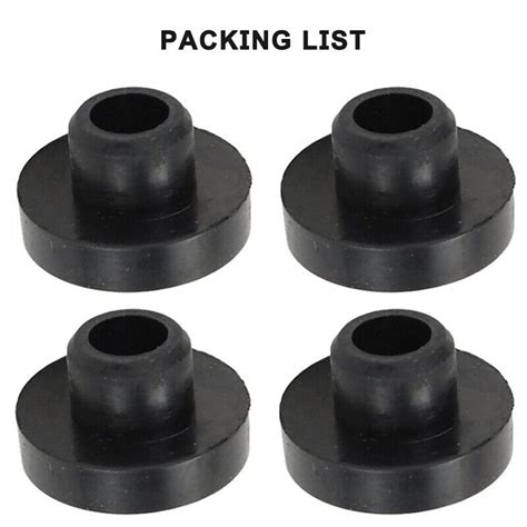 Ruma 4 Pack Fuel Tank Rubber Grommet Bushing For John Deere Toro 46