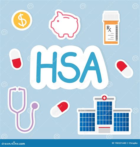 Concepto Médico De Cuenta De Ahorro De Salud De HSA Ilustración del