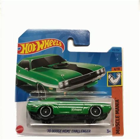 Carro Hot Wheels Dodge Hemi Challenger Hkj Verde C MercadoLivre