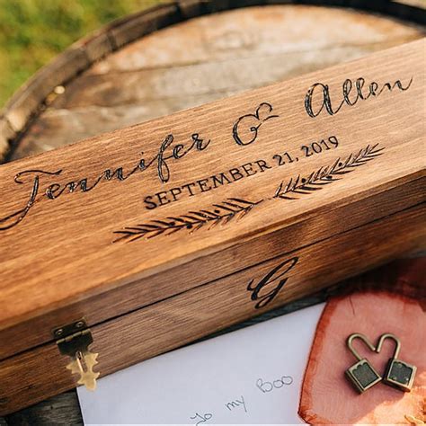 Wedding Wine Box Etsy